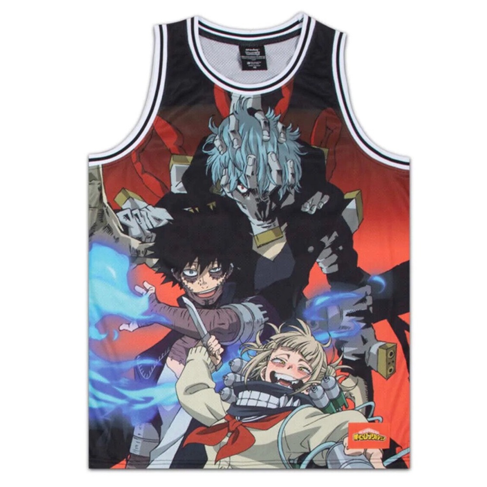Atsuko League of Villains My Hero Academia Anime Basketball Jersey Style Top